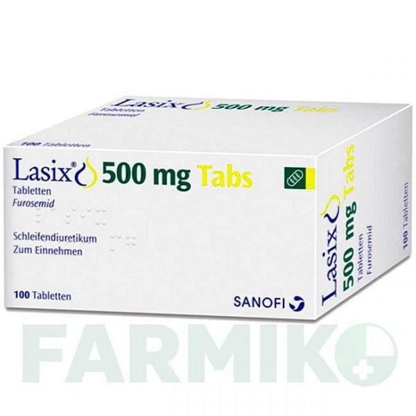 ЛАЗИКС (LASIX) 500 мг таблетки 100 шт - Фуросемид SANOFI