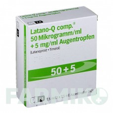 ЛАТАНО (LATANO) 50 мкг/мл + 5 мг/мл краплі 3x2,5 мл - Тимолол, Латанопрост JUTA PHARMA