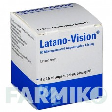 ЛАТАНО (LATANO) 50 мкг/мл краплі 6x2,5 мл - Латанопрост OMNIVISION