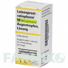 ЛАТАНОПРОСТ (LATANOPROST) 50 мкг/мл краплі 2,5 мл - Латанопрост RATIOPHARM