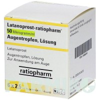 ЛАТАНОПРОСТ (LATANOPROST) 50 мкг/мл краплі 6x2,5 мл - Латанопрост RATIOPHARM