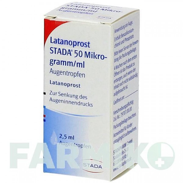 ЛАТАНОПРОСТ (LATANOPROST) 50 мкг/мл краплі 2,5 мл - Латанопрост STADAPHARM