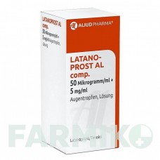 ЛАТАНОПРОСТ (LATANOPROST) 50 мл + 5 мг/мл краплі 3x2,5 мл - Тимолол, Латанопрост ALIUD PHARMA