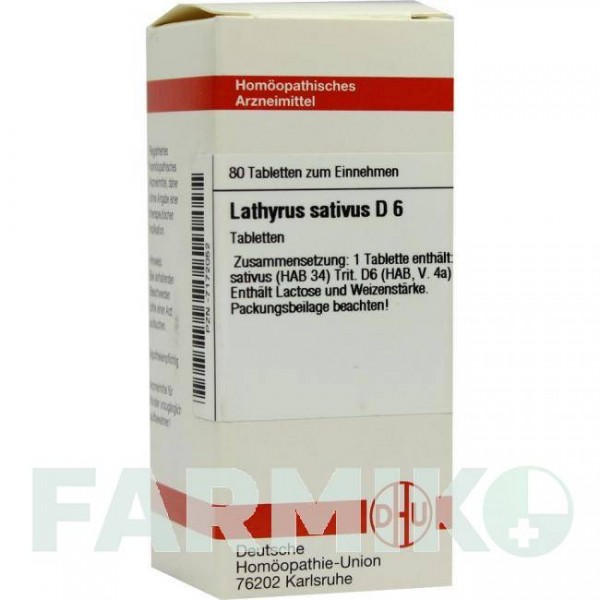 ЛАТИРУС САТИВУС (LATHYRUS SATIVUS) D 6 таблетки 80 шт - Гомеопатия DHU