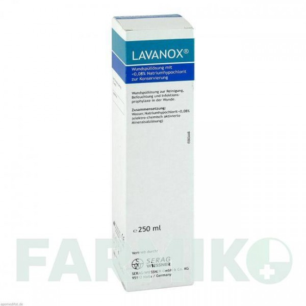 ЛАВАНОКС (LAVANOX) розчин 250 мл - Активні речовини SERAG-WIESSNER
