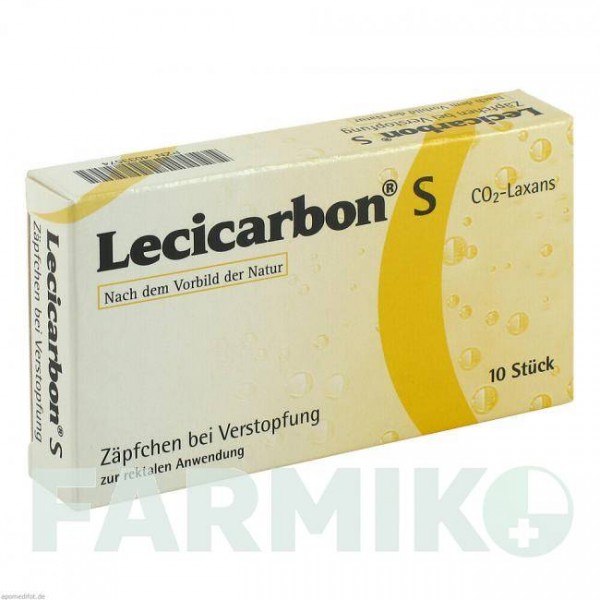ЛЕЦИКАРБОН (LECICARBON) суппозитории 10 шт - Вещество с углекислым газом ATHENSTAEDT