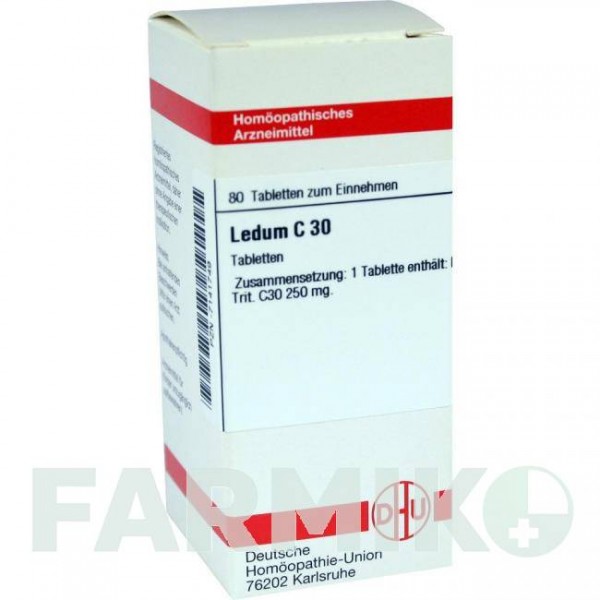 ЛЕДУМ (LEDUM) C 30 таблетки 80 шт - Гомеопатия DHU