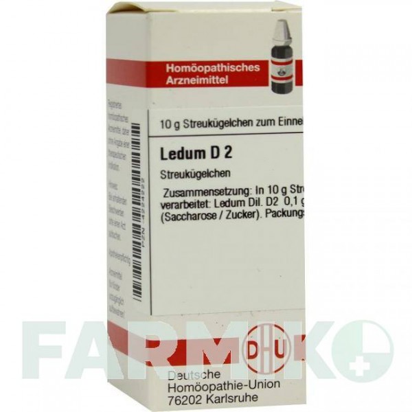 ЛЕДУМ (LEDUM) D 2 глобули 10 г - Гомеопатия DHU