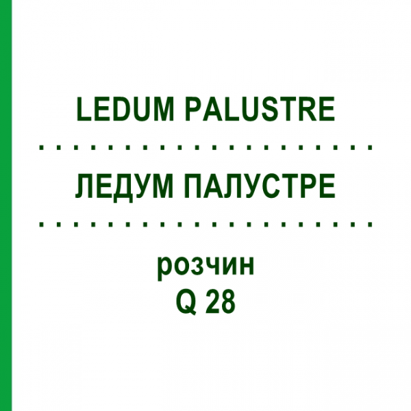 ЛЕДУМ ПАЛУСТРЕ (LEDUM PALUSTRE) Q 28 раствор 15 мл - Гомеопатия GUDJONS