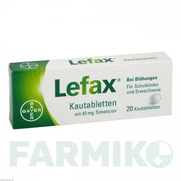 ЛЕФАКС (LEFAX) таблетки 20 шт - Силікон BAYER