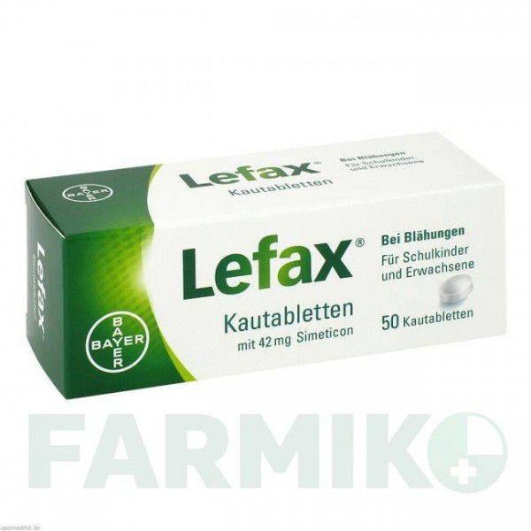 ЛЕФАКС (LEFAX) таблетки 50 шт - Силікон BAYER