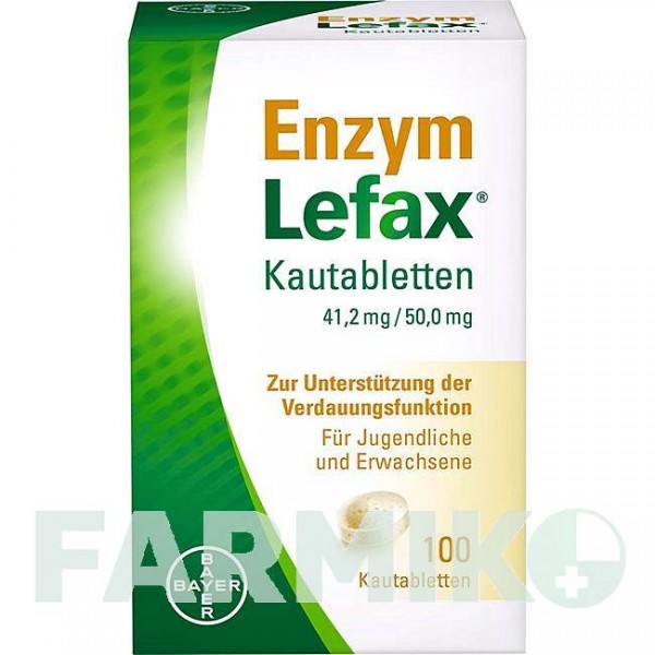 ЛЕФАКС (LEFAX) таблетки 100 шт - Ферменти, Інше BAYER