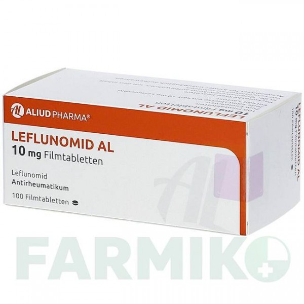 ЛЕФЛУНОМИД (LEFLUNOMID) 10 мг таблетки 100 шт - Лефлуномид ALIUD PHARMA