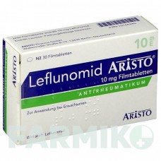 ЛЕФЛУНОМИД (LEFLUNOMID) 10 мг таблетки 30 шт - Лефлуномид ARISTO PHARMA