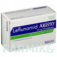 ЛЕФЛУНОМИД (LEFLUNOMID) 10 мг таблетки 60 шт - Лефлуномид ARISTO PHARMA