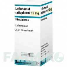 ЛЕФЛУНОМИД (LEFLUNOMID) 10 мг таблетки 30 шт - Лефлуномид RATIOPHARM