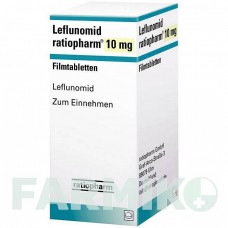 ЛЕФЛУНОМИД (LEFLUNOMID) 10 мг таблетки 100 шт - Лефлуномид RATIOPHARM