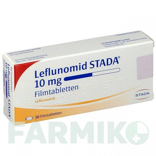 ЛЕФЛУНОМИД (LEFLUNOMID) 10 мг таблетки 30 шт - Лефлуномид STADAPHARM