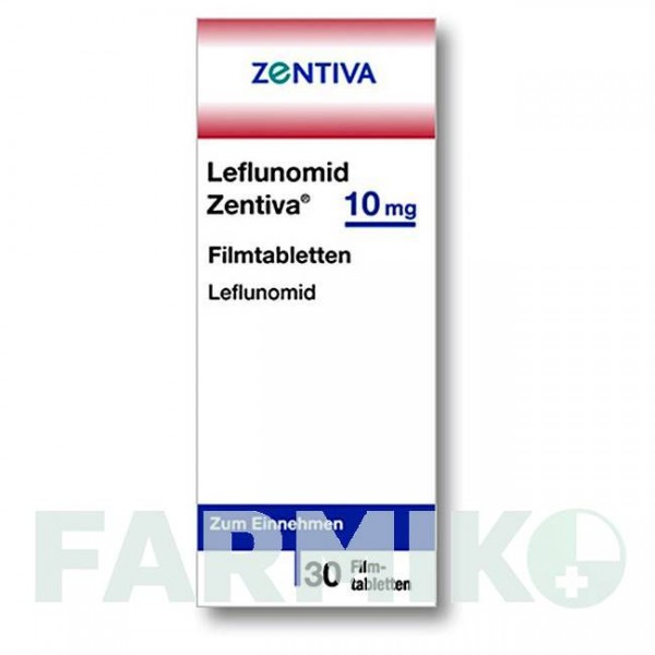 ЛЕФЛУНОМІД (LEFLUNOMID) 10 мг таблетки 30 шт - Лефлуномід ZENTIVA