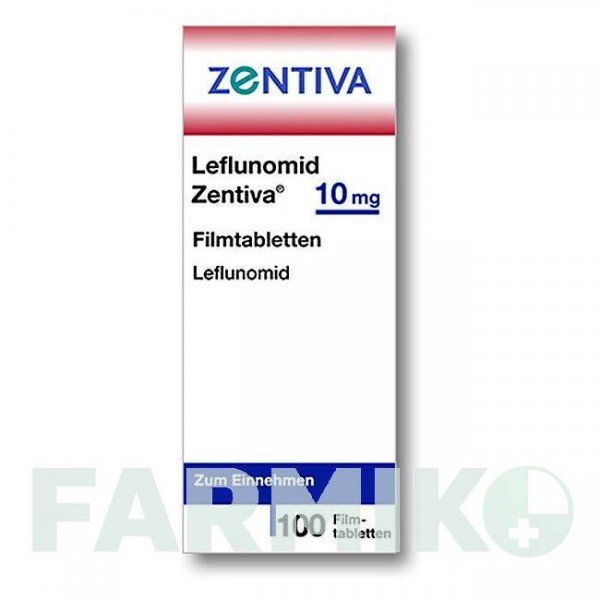 ЛЕФЛУНОМИД (LEFLUNOMID) 10 мг таблетки 100 шт - Лефлуномид ZENTIVA