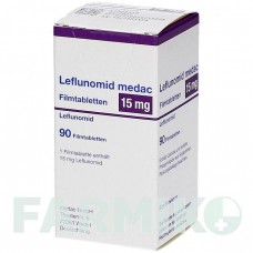 ЛЕФЛУНОМИД (LEFLUNOMID) 15 мг таблетки 90 шт - Лефлуномид MEDAC