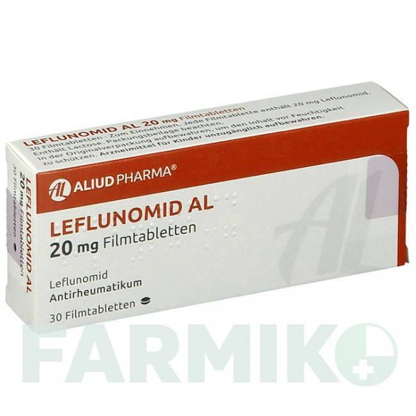 ЛЕФЛУНОМИД (LEFLUNOMID) 20 мг таблетки 30 шт - Лефлуномид ALIUD PHARMA