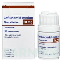 ЛЕФЛУНОМИД (LEFLUNOMID) 20 мг таблетки 60 шт - Лефлуномид MEDAC