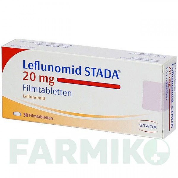 ЛЕФЛУНОМИД (LEFLUNOMID) 20 мг таблетки 100 шт - Лефлуномид STADAPHARM