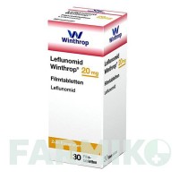 ЛЕФЛУНОМІД (LEFLUNOMID) 20 мг таблетки 30 шт - Лефлуномід ZENTIVA