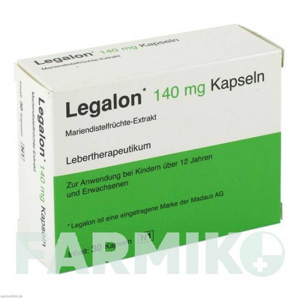 ЛЕГАЛОН (LEGALON) 140 капсулы 30 шт - Плоды расторопши пятнистой KOHLPHARMA
