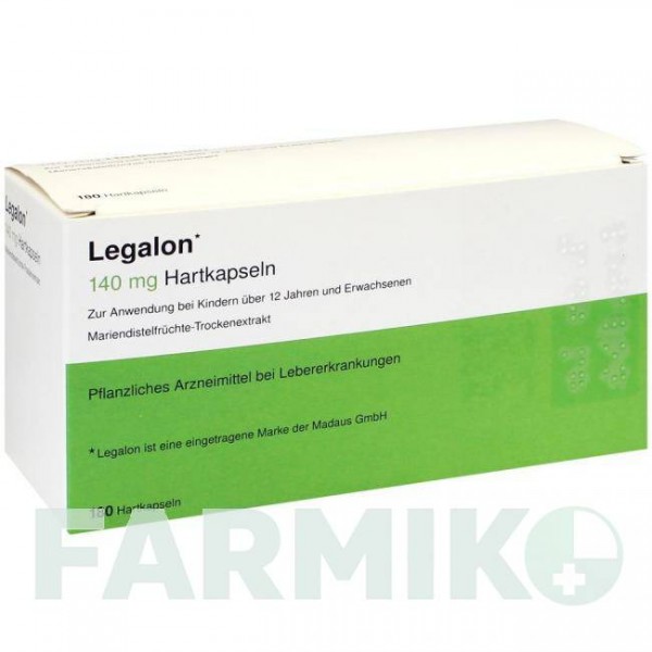 ЛЕГАЛОН (LEGALON) 140 капсулы 180 шт - Плоды расторопши пятнистой KOHLPHARMA