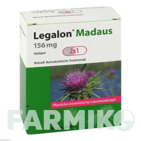 ЛЕГАЛОН (LEGALON) 156 мг капсулы 30 шт - Плоды расторопши пятнистой MEDA PHARMA