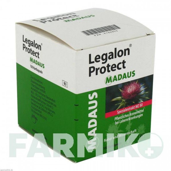 ЛЕГАЛОН (LEGALON) капсулы 100 шт - Плоды расторопши пятнистой MEDA PHARMA