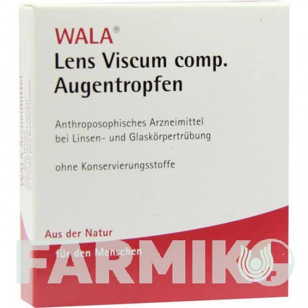 ЛЕНС ВИСКУМ (LENS VISCUM) глазные капли 5x0,5 мл - Гомеопатия WALA HEILMITTEL