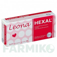ЛЕОНА (LEONA) 0,10 мг/0,02 мг таблетки 3x21 шт - Левоноргестрел, Этинилэстрадиол HEXAL