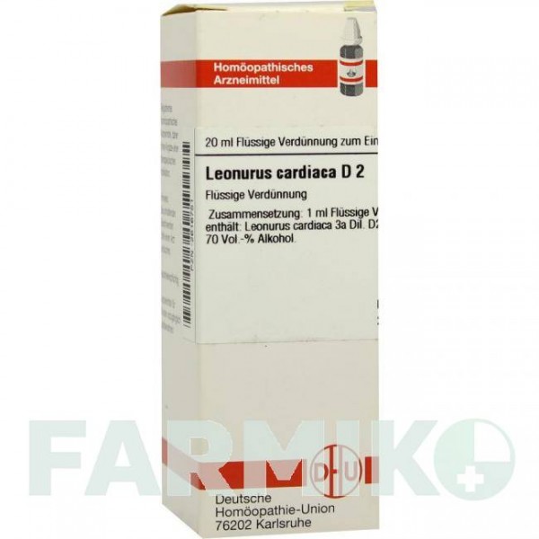 ЛЕОНУРУС КАРДИАКА (LEONURUS CARDIACA) D 2 раствор 20 мл - Гомеопатия DHU