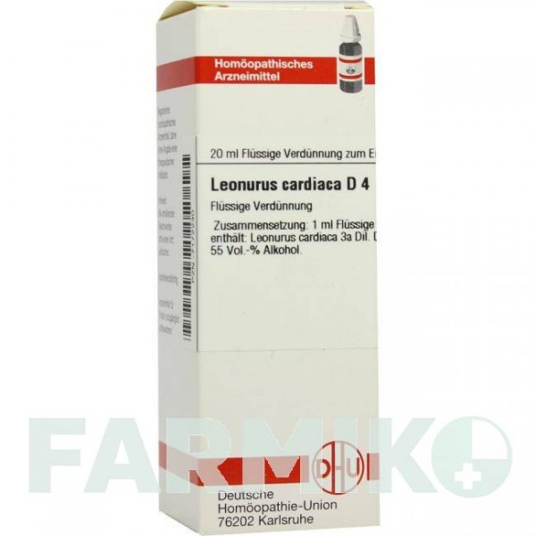 ЛЕОНУРУС КАРДИАКА (LEONURUS CARDIACA) D 4 раствор 20 мл - Гомеопатия DHU