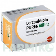ЛЕРКАНІДИПІН (LERCANIDIPIN) 10 мг таблетки 50 шт - Лерканідипін PUREN PHARMA