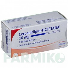 ЛЕРКАНІДИПІН (LERCANIDIPIN) 10 мг таблетки 50 шт - Лерканідипін STADAPHARM