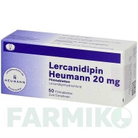 ЛЕРКАНІДИПІН (LERCANIDIPIN) 20 мг таблетки 50 шт - Лерканідипін HEUMANN PHARMA