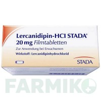 ЛЕРКАНІДИПІН (LERCANIDIPIN) 20 мг таблетки 50 шт - Лерканідипін STADAPHARM