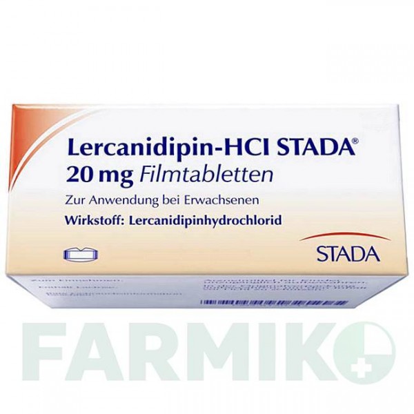 ЛЕРКАНИДИПИН (LERCANIDIPIN) 20 мг таблетки 50 шт - Лерканидипин STADAPHARM