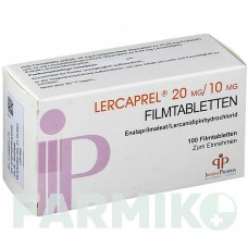 ЛЕРКАПРЕЛ (LERCAPREL) 20 мг/10 мг таблетки 100 шт - Эналаприл, Лерканидипин DOCPHARM