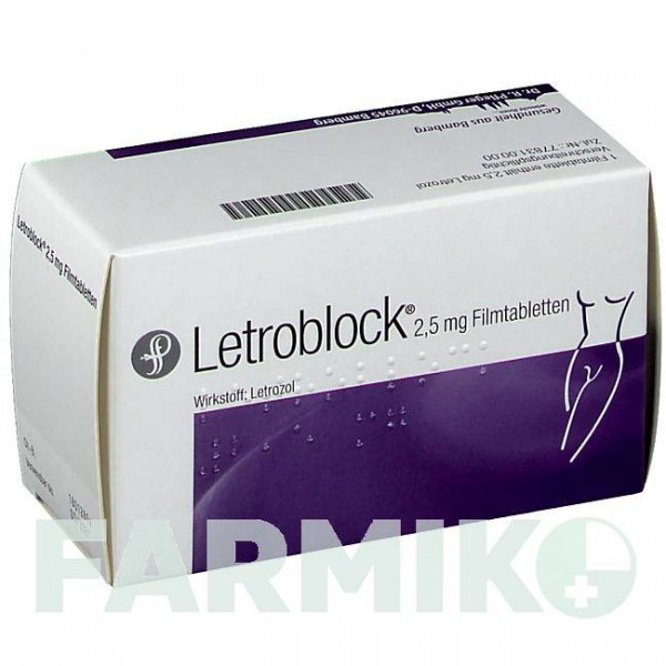 ЛЕТРОБЛОК (LETROBLOCK) 2,5 мг таблетки 30 шт - Летрозол DR.PFLEGER