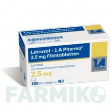 ЛЕТРОЗОЛ (LETROZOL) 2,5 мг таблетки 100 шт - Летрозол 1 A PHARMA