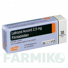 ЛЕТРОЗОЛ (LETROZOL) 2,5 мг таблетки 30 шт - Летрозол ACCORD HEALTHCARE