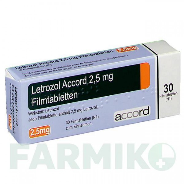 ЛЕТРОЗОЛ (LETROZOL) 2,5 мг таблетки 30 шт - Летрозол ACCORD HEALTHCARE