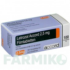 ЛЕТРОЗОЛ (LETROZOL) 2,5 мг таблетки 100 шт - Летрозол ACCORD HEALTHCARE