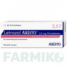 ЛЕТРОЗОЛ (LETROZOL) 2,5 мг таблетки 30 шт - Летрозол ARISTO PHARMA