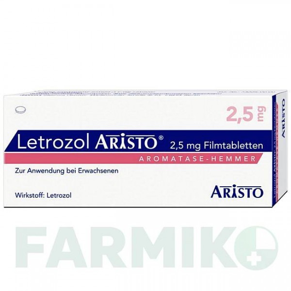 ЛЕТРОЗОЛ (LETROZOL) 2,5 мг таблетки 100 шт - Летрозол ARISTO PHARMA